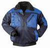 Pilotjacke Riga zweifarbig
marineblau/azurblau abgesetzt
mit 4-in-1 Funktion - More 1