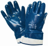 NITRIL-Schutzhandschuh blau
BLUE-HEAVY vollbeschichtet 
mit Sicherheitsstulpe - EN 388
PSA-Kat. II - mittlere Risiken - More 1