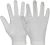 Baumwoll-Trikothandschuh METZ
weiß gebleicht 
PSA-Kat. I - EN 420 - More 1
