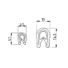 FORMAT-Kantenschutzprofil
schwarz - 1-4.5 mm Klemmber.
mit Metallklemmband - More 1