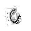 FAG Zylinderrollenlager
NUP205-E-XL-TVP2-C3 - More 1