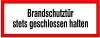Brandschutzschild Folie
B297xH105 mm
Brandschutztür geschl.h. - More 1