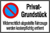 Parkverbotsschild Alu
B600xH400 mm
Privatgrundstück - More 1