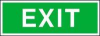 Fluchtwegschild Alu
B300xH105 mm
Exit - More 1