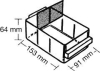 Trennwand quer
für Schublade Typ 150-02
transparent - More 1