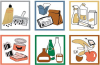 Piktogramm-Aufkleber-Set
6-tlg farbig - More 1