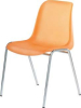 Kunststoffschalenstuhl
orange - More 1