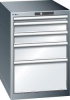 Schubladenschrank 27x36E
B564xT725xH850mm
RAL 7035/5012 - More 1