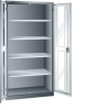 Flügeltürenschrank
B1000xT580xH1950mm
RAL 5012,Sichtfenstertür - More 1