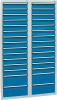 Format Schubladenschrank
B1800xT1000xH500mm
RAL 7035/5012 - More 1