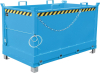 Klappbodenbehälter 1500l
B1845xT1040xH1145 mm
RAL5012 Tragkraft 1500kg - More 1