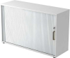 Rolladenschrank
120x40x74,8cm Weiß/Silber - More 1