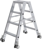 Alu-Stehleiter
2x4 Stufen, rollbar
Gesamthöhe 0,91 m - More 1