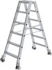 Alu-Stehleiter
2x6 Stufen, rollbar
Gesamthöhe 1,38 m - More 1