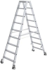 Alu-Stehleiter
2x9 Stufen, rollbar
Gesamthöhe 2,08 m - More 1
