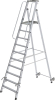 Alu-Stehleiter
10 Stufen, rollbar
Gesamthöhe 3,05 m - More 1