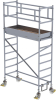 Rollgerüst m. Fahrbalken
Plattform B1800xT750 mm
Plattformhöhe 2,35 m - More 1