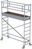 Rollgerüst m. Fahrbalken
Plattform B2450xT750 mm
Plattformhöhe 2,35 m - More 1