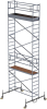 Rollgerüst m. Fahrbalken
Plattform B2450xT750 mm
Plattformhöhe 6,45 m - More 1