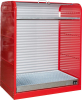 Gefahrstoffrollladenschr
1300x870x1610, rot - More 1