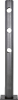 Mittelpfosten
für Geländer Delta
H1200xD110 mm schwarz - More 1