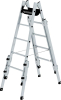 Alu-Stehleiter
2x5 Sprossen, treppeng.
Leiterlänge 1,50 m - More 1