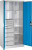 Flügeltürenschrank
B930xT500xH1950 mm
RAL7035/5012,8Schubladen - More 1