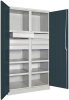 Schwerlastschrank m.Türen
H1950xB1040xT630 mm
6 FB, SL 6 x FH 125 mm - More 1