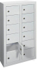 Kleinfach-Wandschrank
H815xB460xT200 mm
2x6 Fächer RAL7035 - More 1