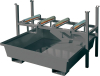 Einschubwanne mit
konischen Wänden
ohne Gitterrost, 240 ltr.
1230x1230x320mm, verz. - More 1