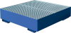 Auffangwanne mit
geraden Wänden
mit Gitterrost, 300 ltr.
1230x1230x360mm,RAL 5010 - More 1