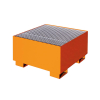 Auffangwanne mit
geraden Wänden
mit Gitterrost, 215 ltr.
830x830x460 mm, RAL 2004 - More 1
