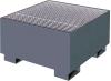 Auffangwanne mit
geraden Wänden
mit Gitterrost, 215 ltr.
830x830x460 mm, RAL 7016 - More 1