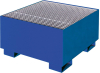 Auffangwanne mit
geraden Wänden
mit Gitterrost, 215 ltr.
830x830x460 mm, RAL 5010 - More 1