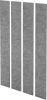 Akustik-Wandelement
B250xT25xH2000 mm
grau-meliert, Filzoptik - More 1