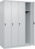 Garderobenschrank CLASSIC
B1200xT500xH1850 mm
RAL 7035/7035, 4 Abteile - More 1
