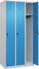 Garderobenschrank CLASSIC
B900xT500xH1850 mm
RAL 7035/5012, 3 Abteile - More 1