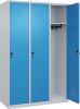 Garderobenschrank CLASSIC
B1200xT500xH1850 mm
RAL 7035/5012, 3 Abteile - More 1