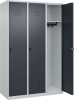 Garderobenschrank CLASSIC
B1200xT500xH1850 mm
RAL 7035/7016, 3 Abteile - More 1