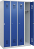 Garderobenschrank BASIC
B1200xT500xH1850 mm
RAL 7035/5010, 4 Abteile - More 1
