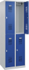 Garderobenschrank BASIC
B600xT500xH1850 mm
RAL 7035/5010, 2x2Abteile - More 1