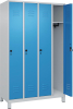Garderobenschrank CLASSIC
B1200xT500xH1950 mm
RAL 7035/5012, 4 Abteile - More 1