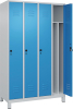 Gard.-Schrank TW CLASSIC
B1200xT500xH1950 mm
RAL 7035/5012, 4 Abteile - More 1