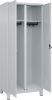 S/W-Gard.-Schrank CLASSIC
B800xT500xH1950 mm
RAL 7035/7035, 2 Abteile - More 1