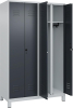 S/W-Gard.-Schrank CLASSIC
B1200xT500xH1950 mm
RAL 7035/7016, 4 Abteile - More 1