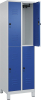 Doppelst. Schrank CLASSIC
B600xT500xH1950 mm
RAL 7035/5010, 2x2Abteile - More 1