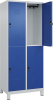 Doppelst. Schrank CLASSIC
B800xT500xH1950 mm
RAL 7035/5010, 2x2Abteile - More 1