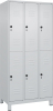 Doppelst. Schrank CLASSIC
B900xT500xH1950 mm
RAL 7035/7035, 3x2Abteile - More 1