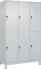 Doppelst. Schrank CLASSIC
B1200xT500xH1950 mm
RAL 7035/7035, 3x2Abteile - More 1