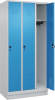Garderobenschrank CLASSIC
B900xT500xH1950 mm
RAL 7035/5012, 3 Abteile - More 1